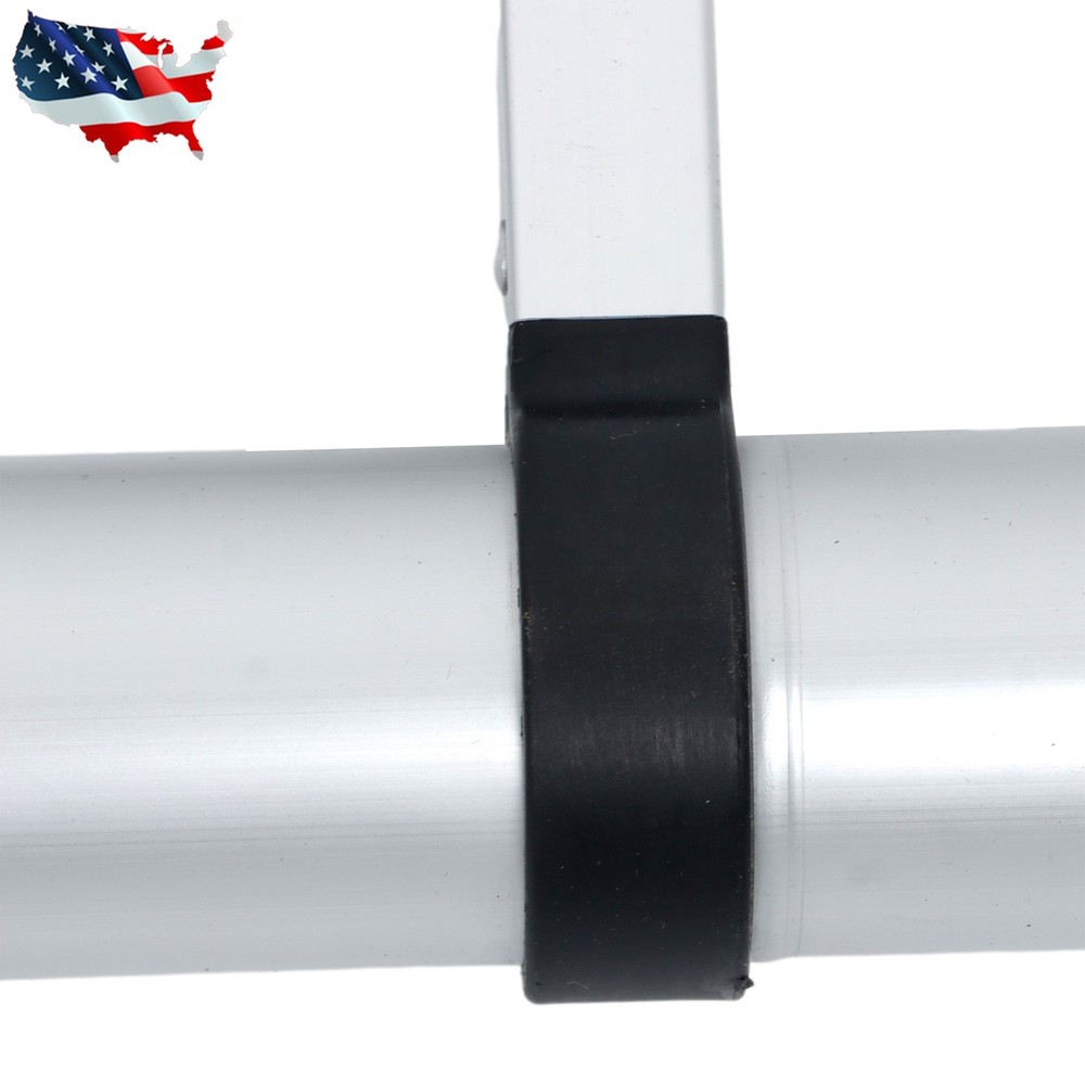 12.5 FT Compact Extension Step Aluminum Folding Telescopic Ladder with Hooks