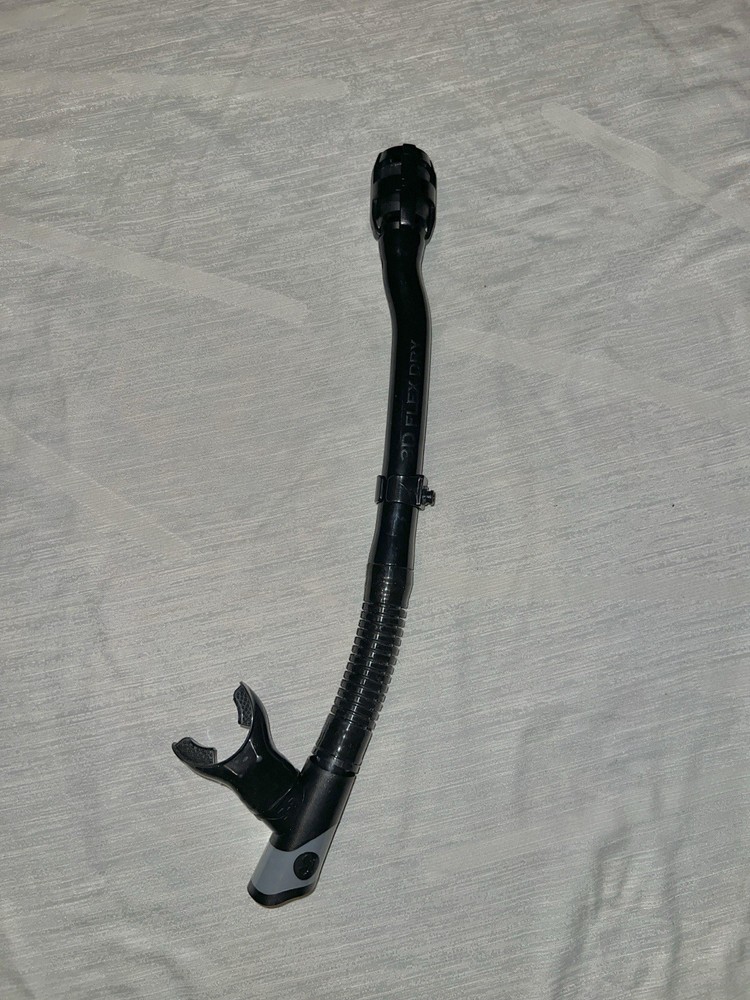 XS Scuba M-Line 3D Flex Dry Snorkel – Black