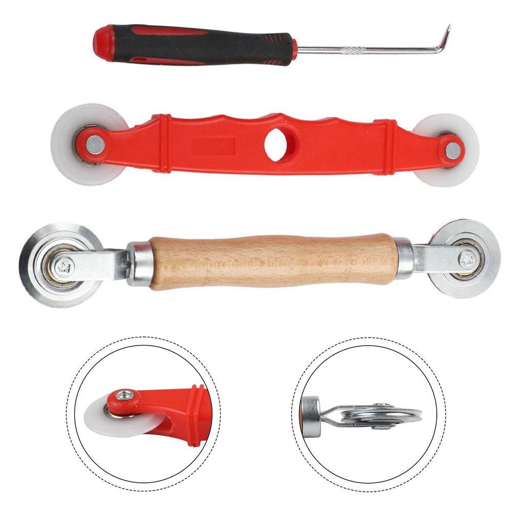 Window Screen Installation Kit 3pcs Multi Use Roller Tool for Mesh Replacement