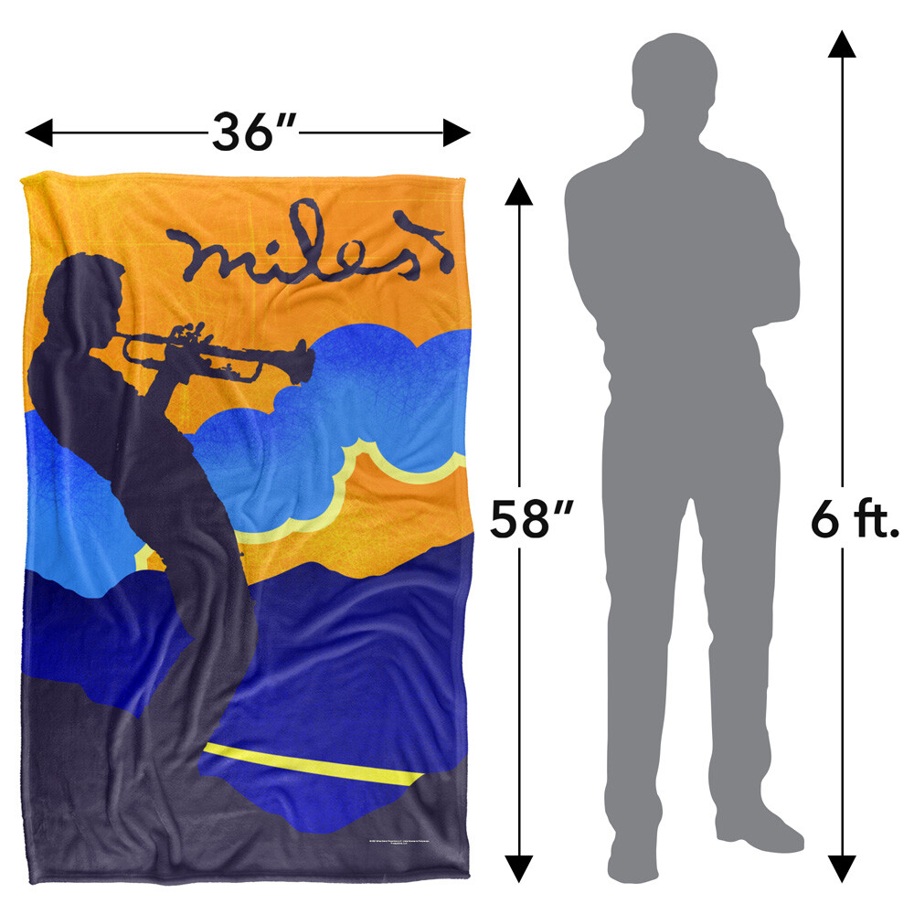 Miles Davis Miles Davis Sunset Silky Touch Super Soft Throw Blanket