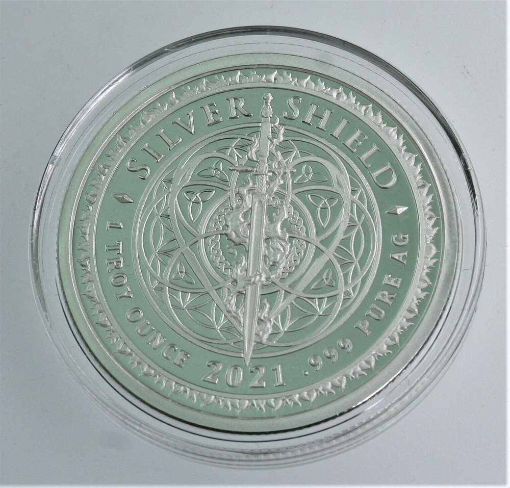 Silver Back Gorilla Silver Shield Proof World War Meme #6 2021 1oz