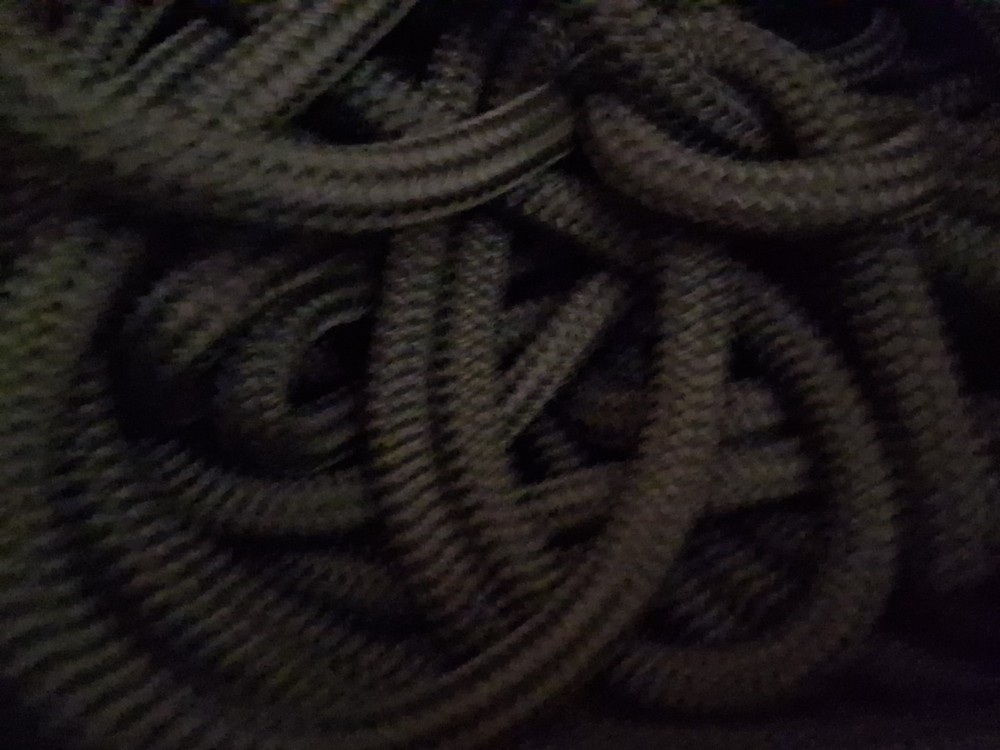 9/16 x 50 ft. Double Braid-Yacht Braid Polyester Rope. Olive Drab.