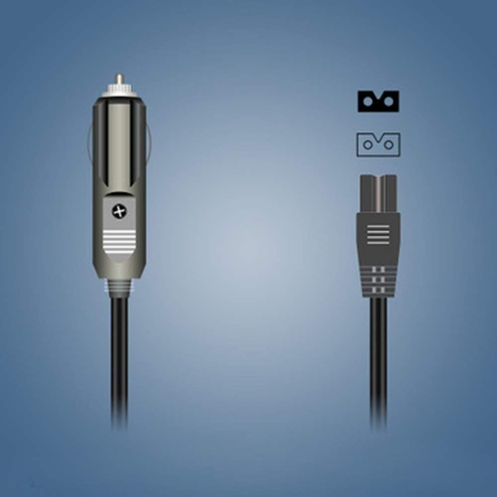 12V DC 2M Car Charger Extension Cable, Mini Fridge Power Cable Plug, for Cool...