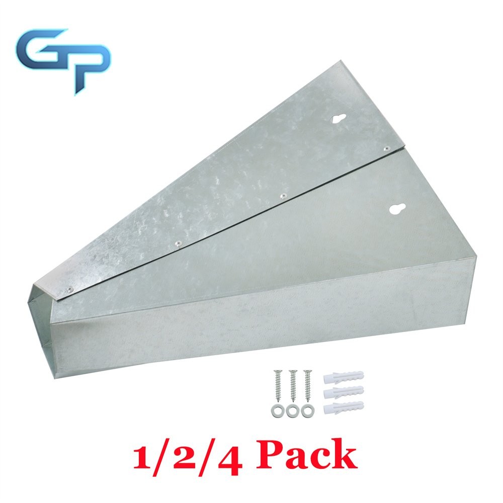 1/2/4 Pack Galvanized Steel Chicken Killing Cone With Flat Back Design Medium