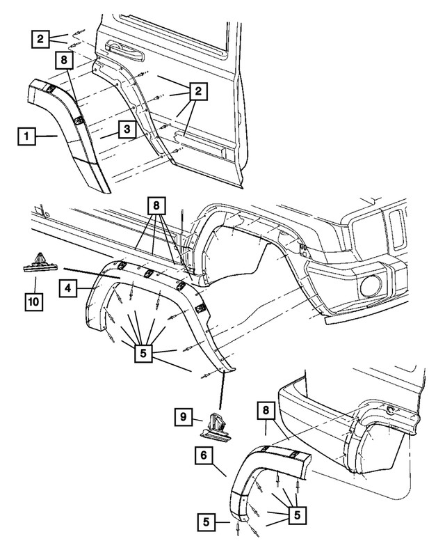 Genuine Mopar Trim Clip 5189181AA