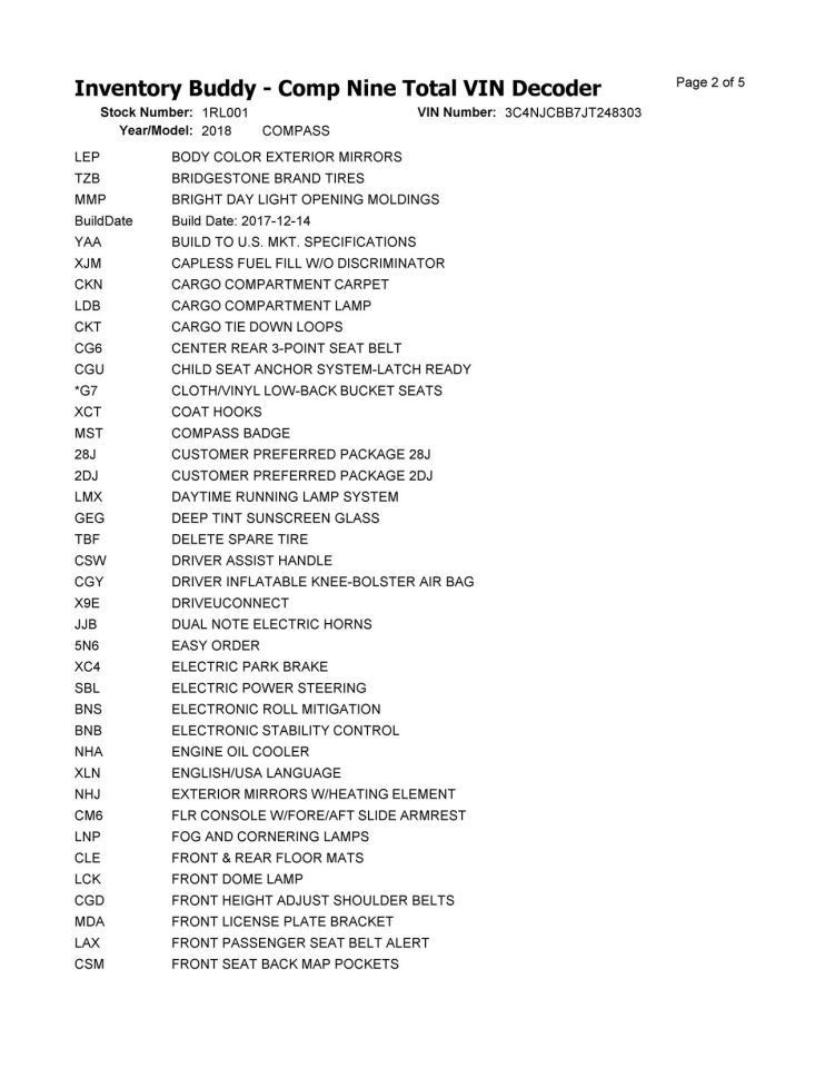 Engine ECM Electronic Control Module Fits 17-21 COMPASS 104937099