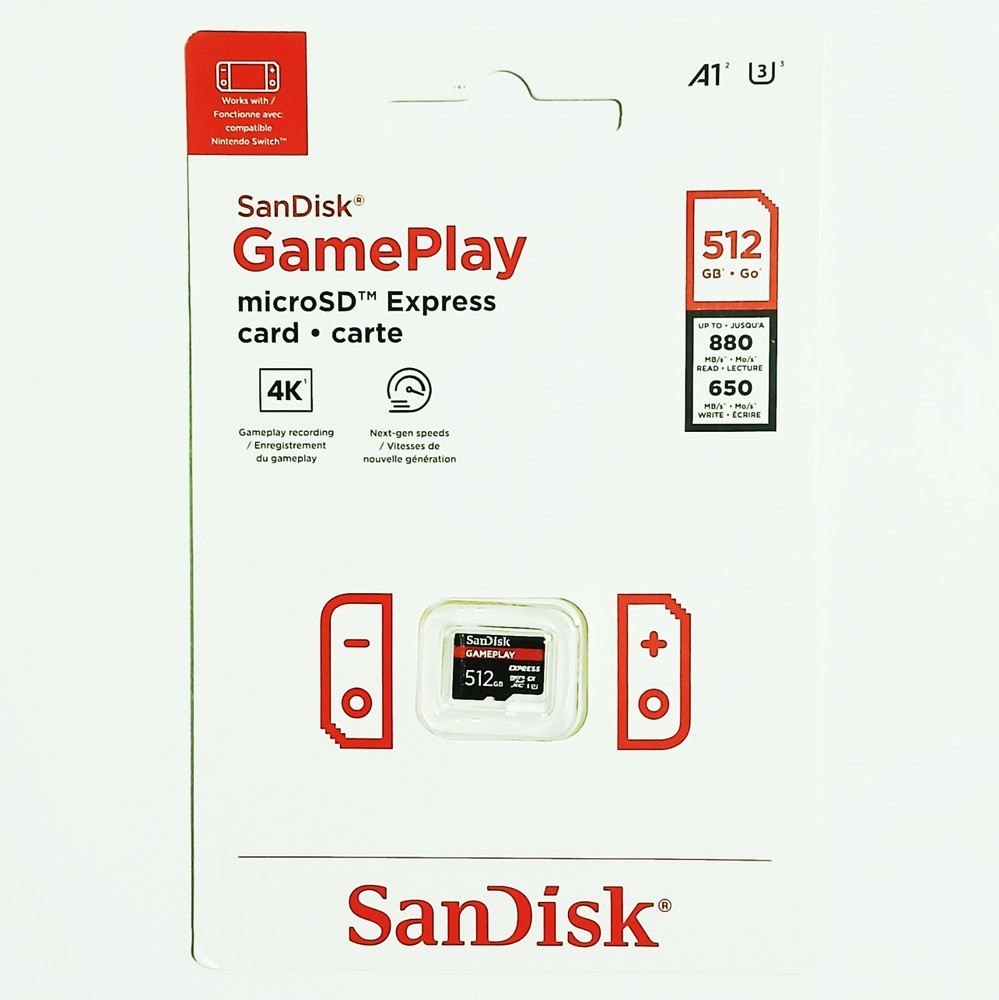 512GB SanDisk GamePlay MicroSD Express Memory Card