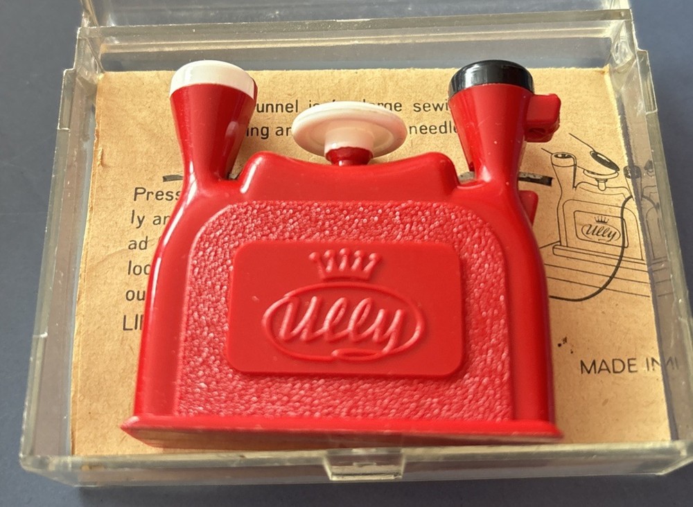 Vintage Ully Needle Threader With Box And Instructions