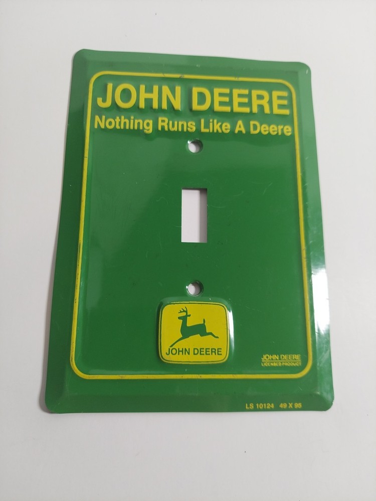 John Deere Light Switch Cover "Nothing runs Like a Deere"