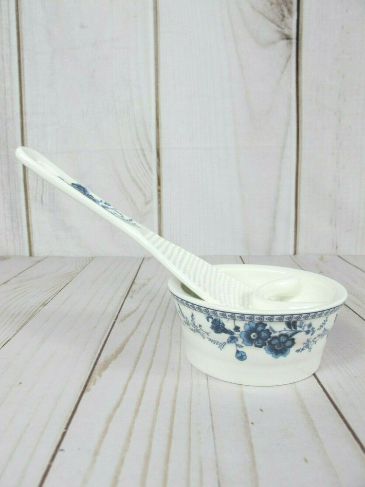 Ceramic Rice Scoop and Holder Kitchen Art ~ NEW