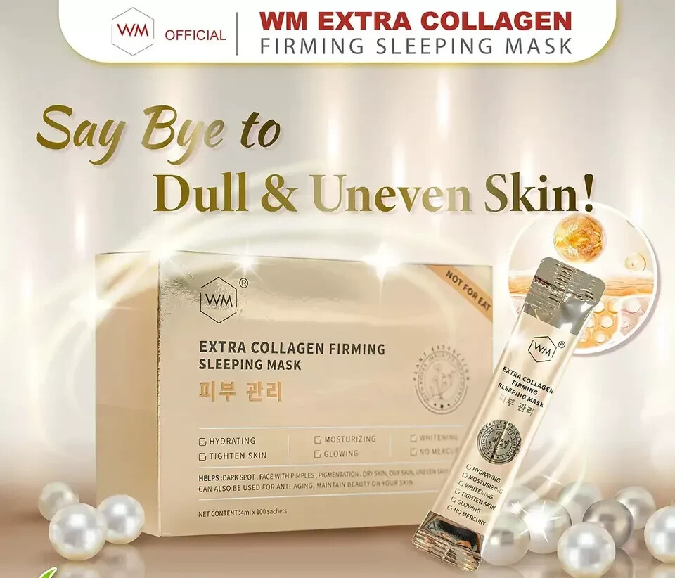 WM EXTRA COLLAGEN SLEEPING MASK 100 pcs