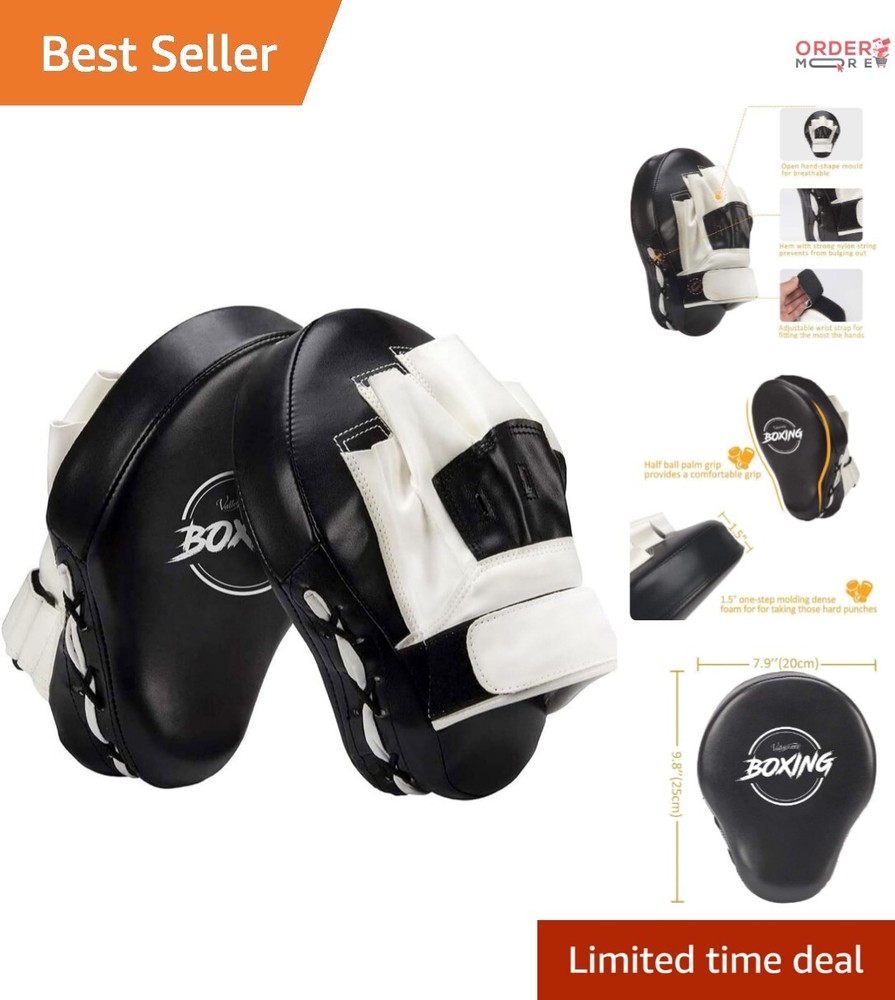 Leatherette Focus Punching Mitts - Essential Training Gear for Adults