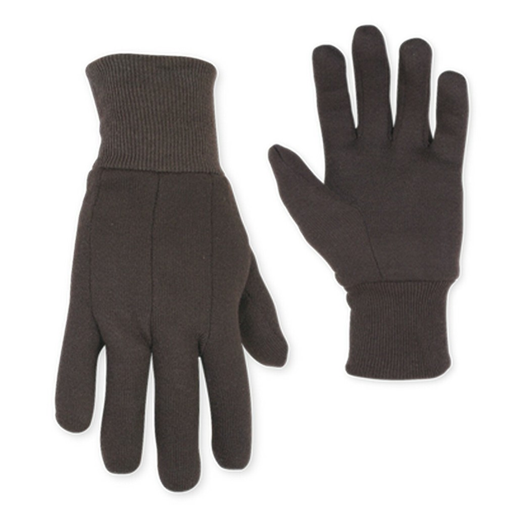 CLC PK2008 BROWN JERSEY GLOVES, 3-PACK
