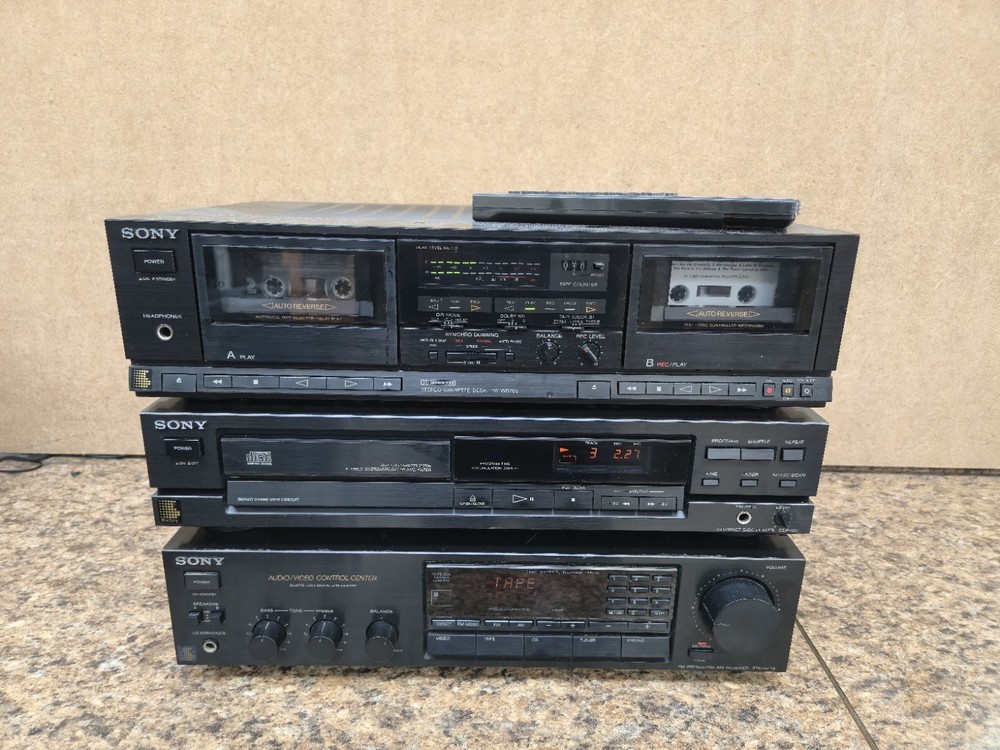 sony true HI-FI Stereo Components system w/remote SERVICED Fully Functional