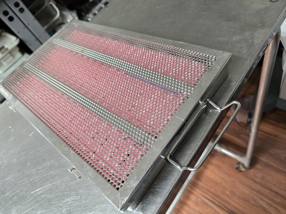 Medical Sterilization Intruments Tray With Mat In Nice Condition