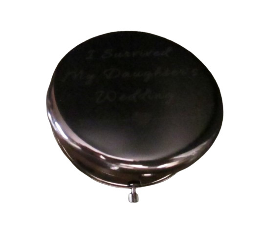 I Survived My Daughters Wedding Copper/Rose Gold 2 Mirror Compact w/Case