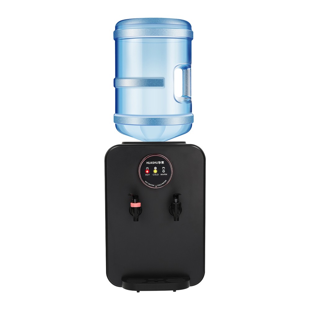 110V Black Hot/Cold Water Countertop Dispenser Top Loading Water Dispenser