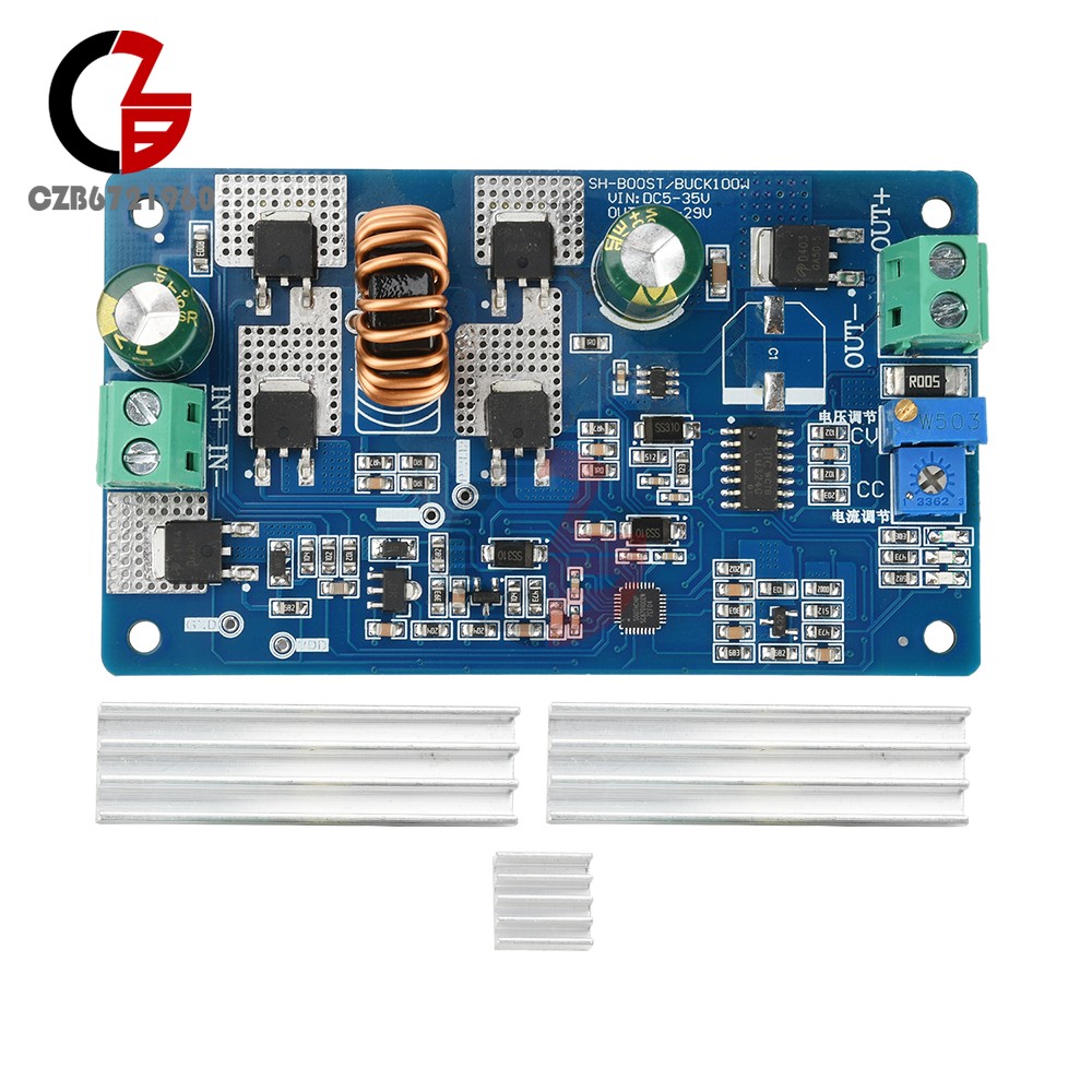 5-35V 10A DC-DC Auto Boost Buck Module CC-CV Battery Charging LED Driver Module