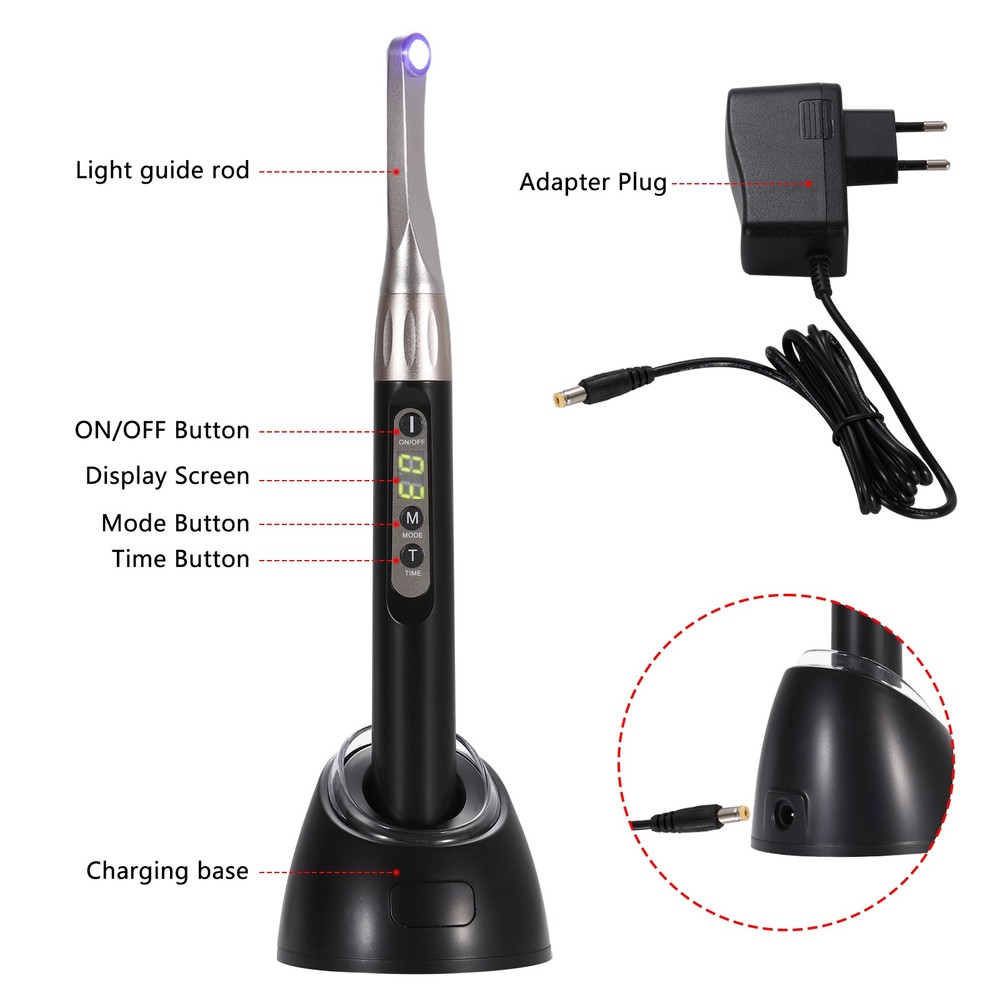 Dental iLed Max 1 Second Curing Light LED Curing Lamp 2500mw/cm² 10W 1S 1 Sec