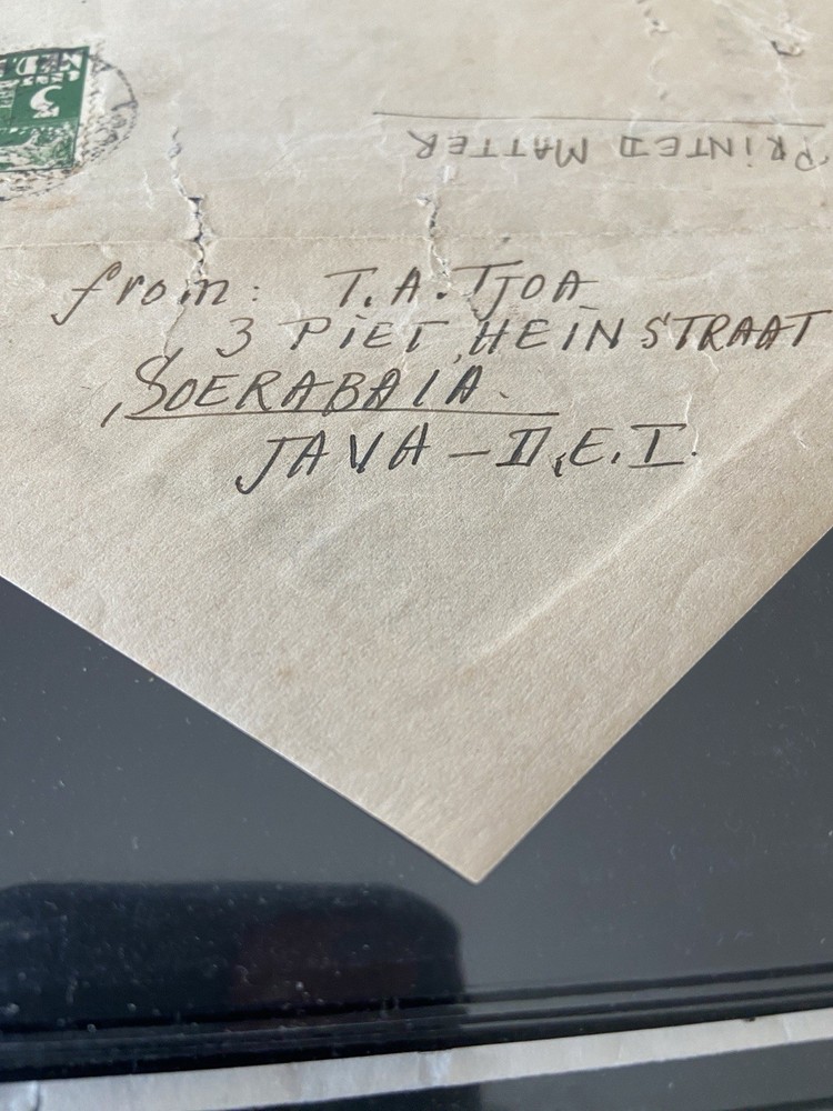 WWII Censored Mail; Java D.E.I To Oceanside, Ca