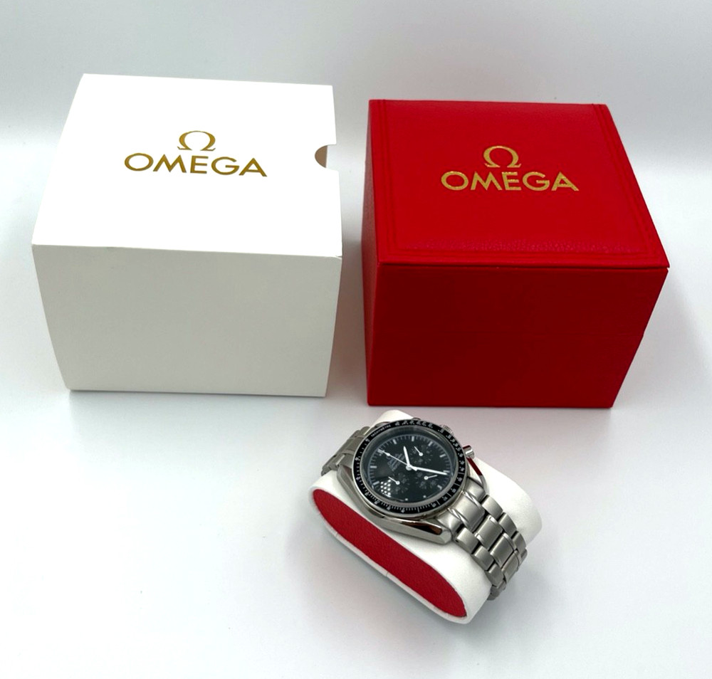Omega Watch Box Red Leatherette Case