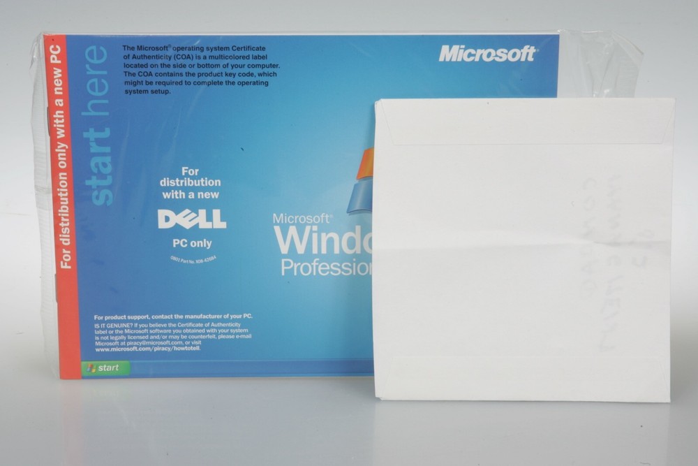 Microsoft Windows XP Professional Dell Reinstallation Grey CD STILL SEALED!