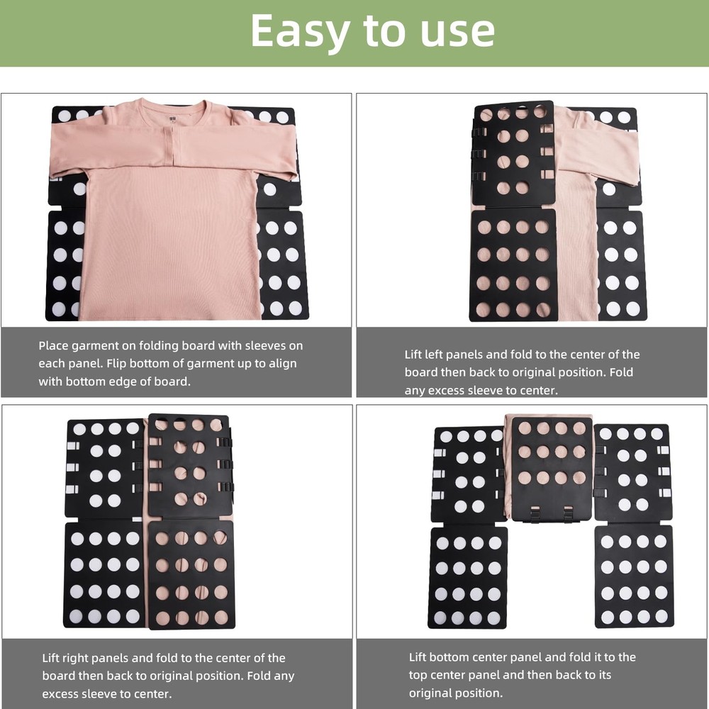 T Shirt Folding Board Clothes Folder, Laundry Organizer Tool Easy Fold
