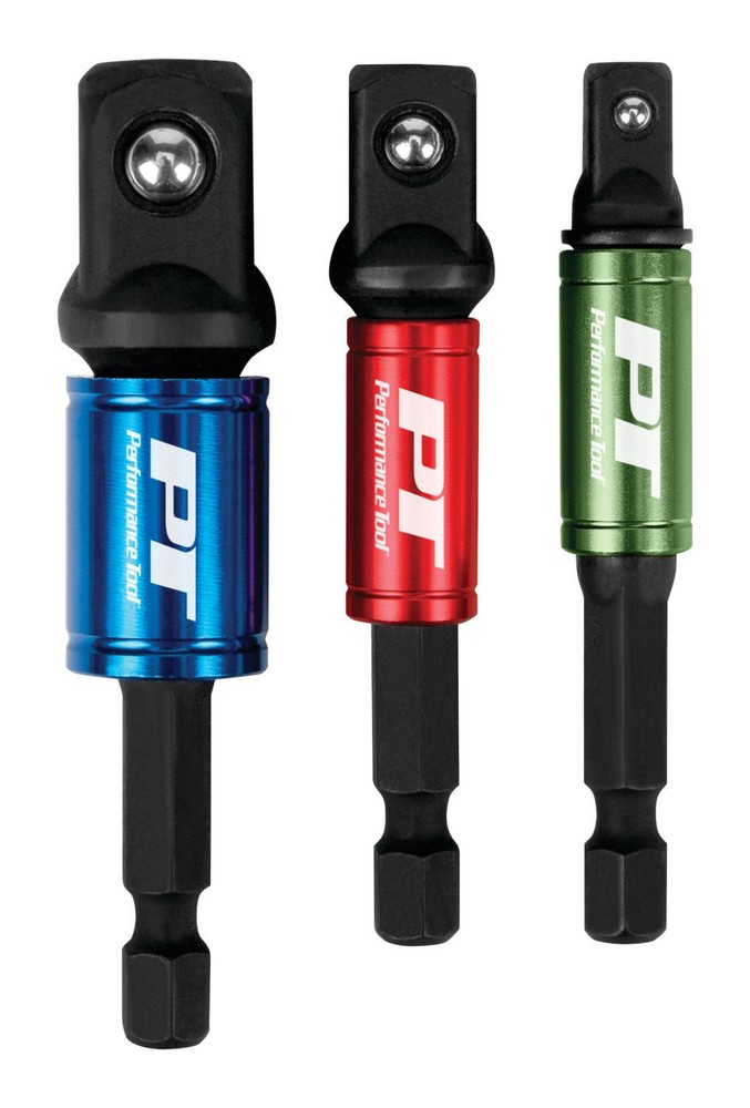 PERFORMANCE TOOL W9035 3PC 2-1/2' SOCKET ADAPTER SET