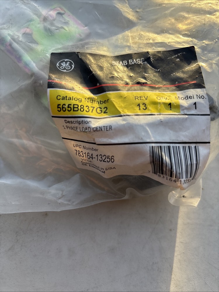 GE, 565B837G2, 1- PHASE STAB BASE, NEW!