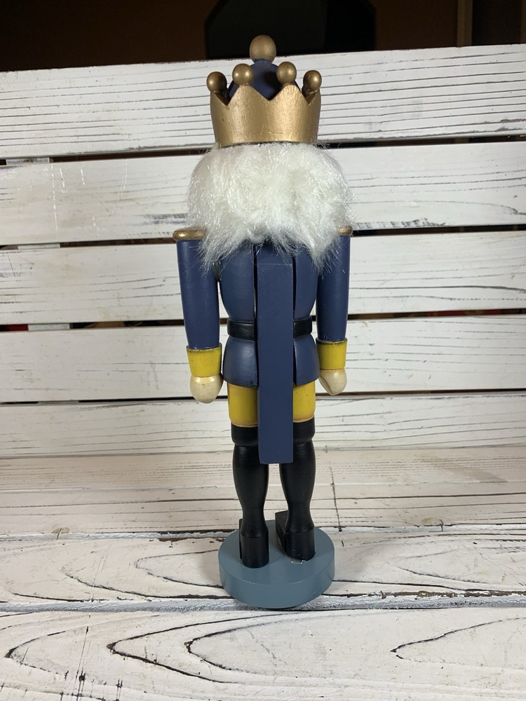 German nutcracker King Yellow-blue, height 12”