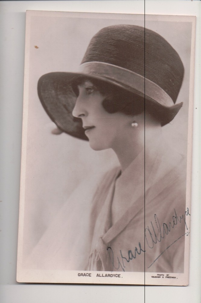 Autographed Postcard Grace Allardyce (1890–1972) Actress