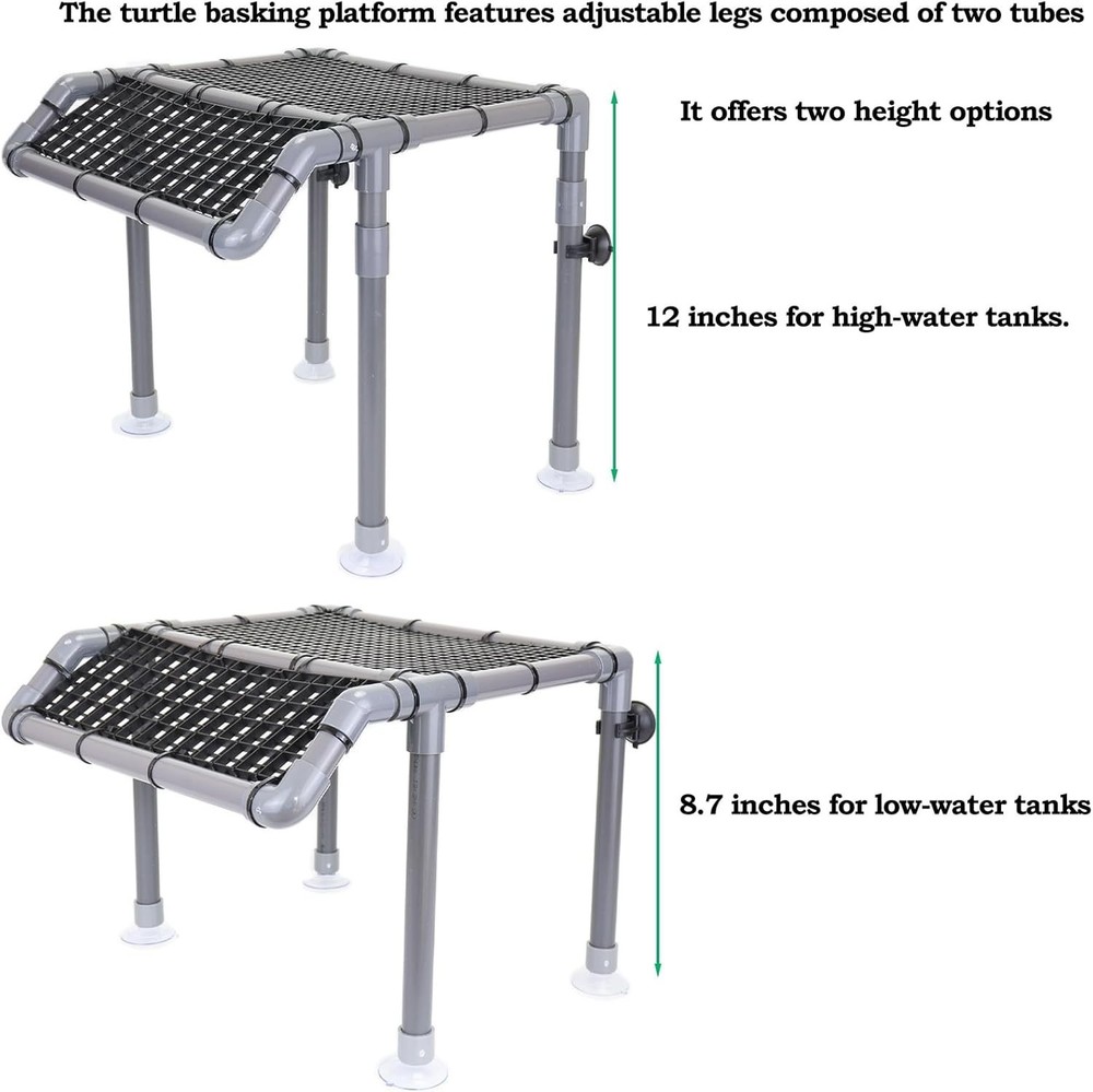 Industrial Style Turtle Tank Accessory with Enhanced Stability and Durability