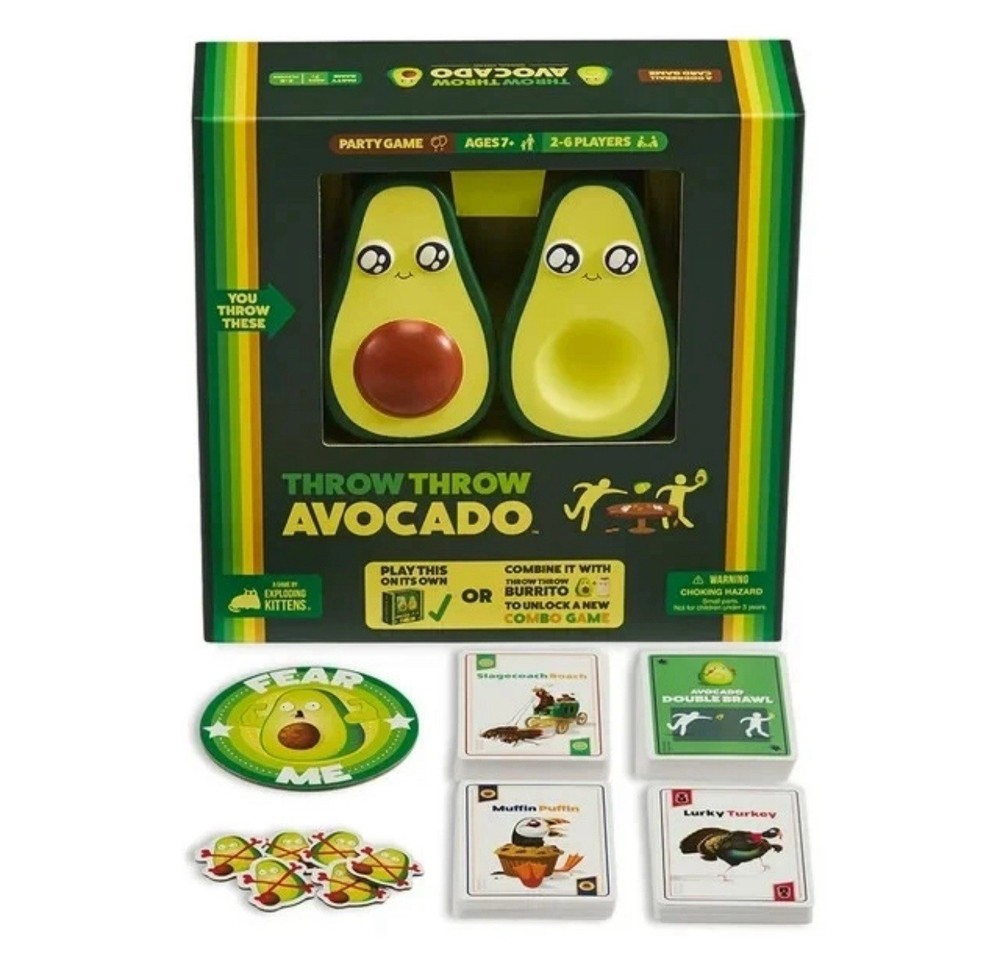 Exploding Kittens Throw Throw Avocado Card Game