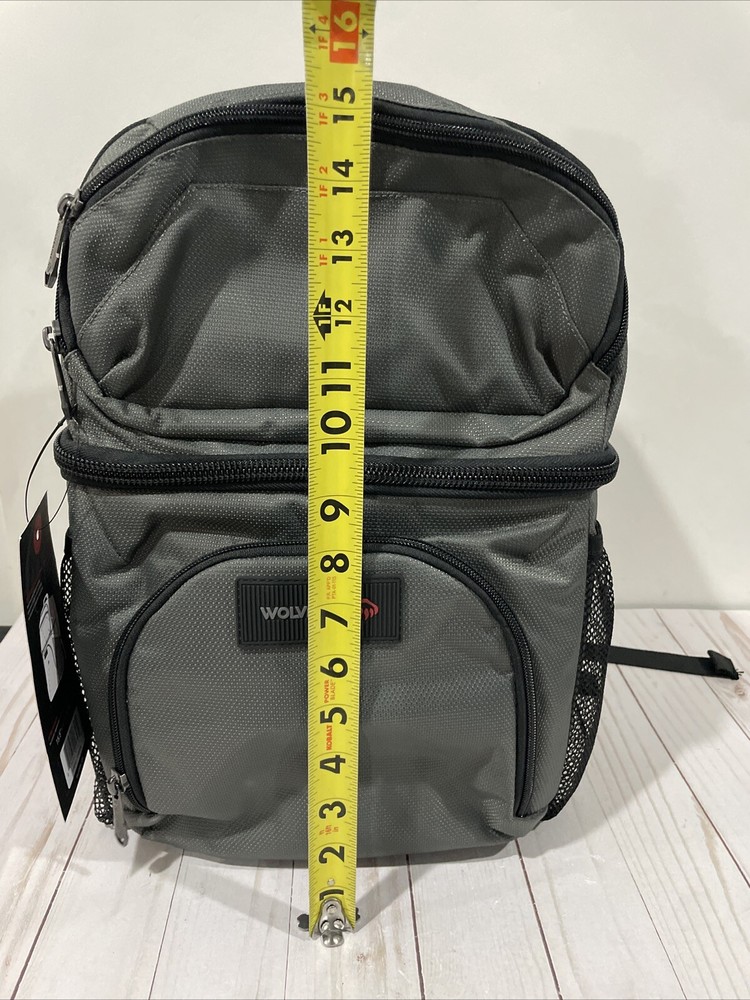NWT Wolverine 18-Can Cooler Backpack Durable Nailhead Nylon Dual Compartment