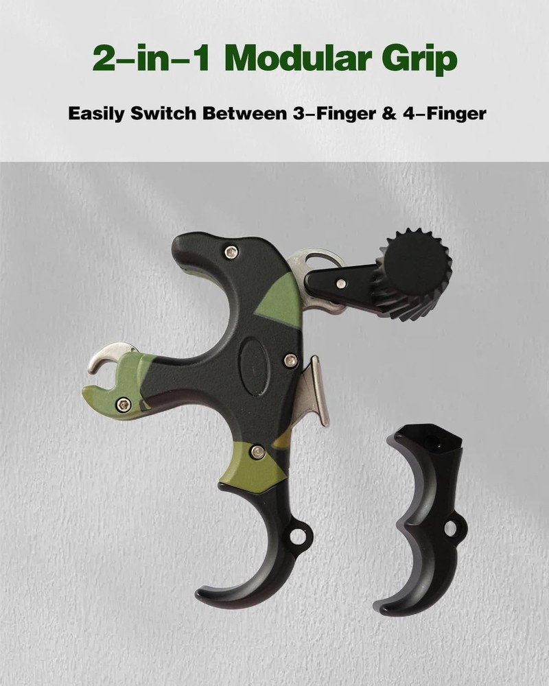 NOVASPARK Thumb Bow Release Aid for Compound Bow– 4 & 3 Finger Bow Release | ...