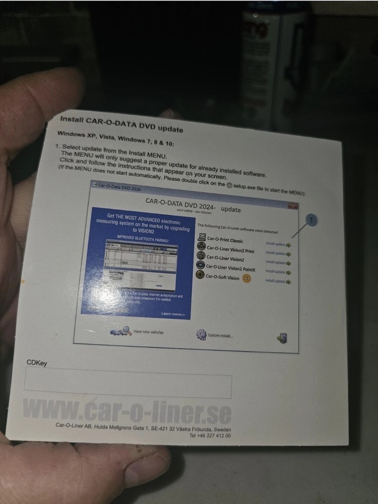 Car O Liner, Car O Data 2024-3 Update Windows