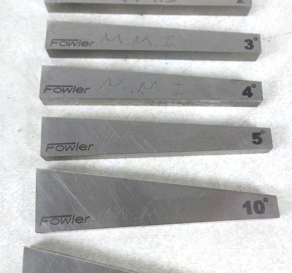 FOWLER 12PC ANGLE BLOCK SET (G123276-2 (IR) EE-8)
