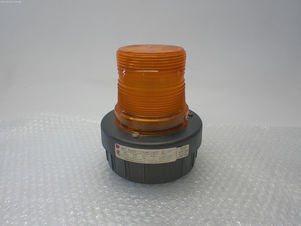 FEDERAL SIGNAL AV1 VISUAL LIGHT AMBER NSNP