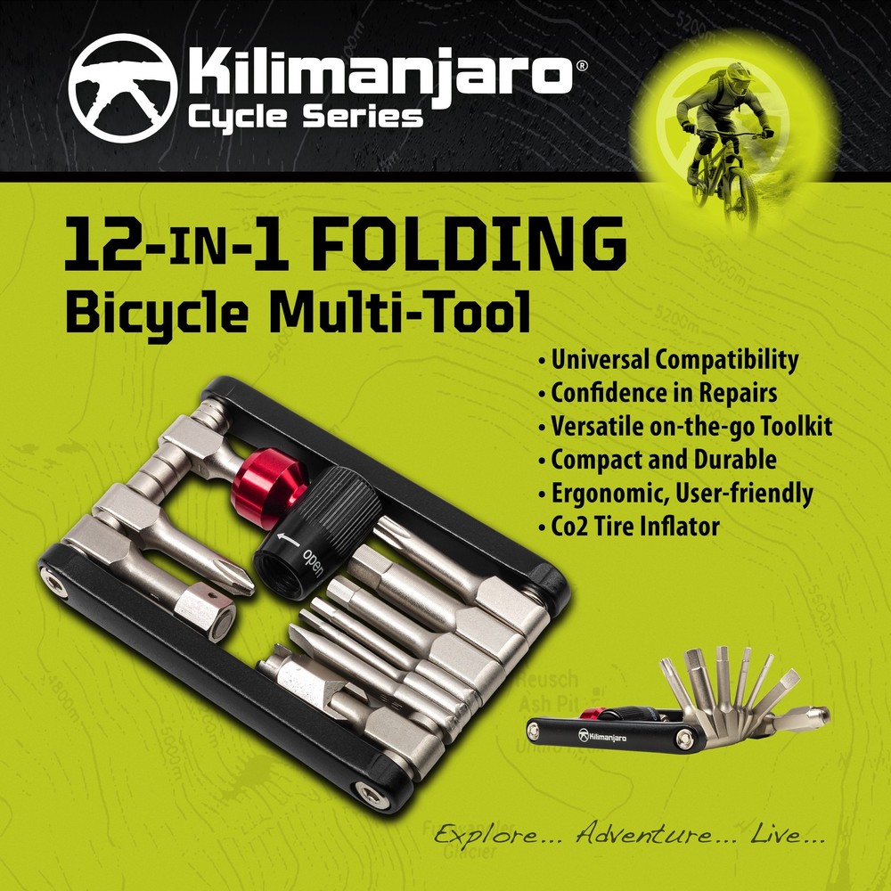 Kilimanjaro 12-in-1 Folding Bicycle Tool - 910526ECE