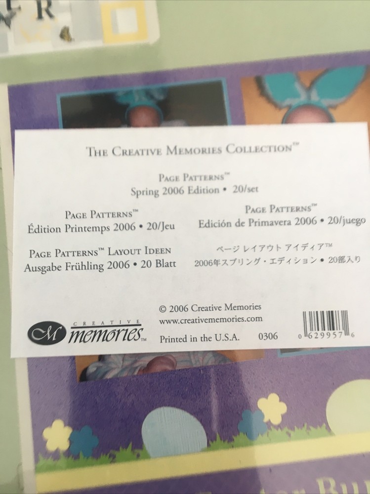 Creative Memories Page Patterns Spring 2006 Edition “Easter”