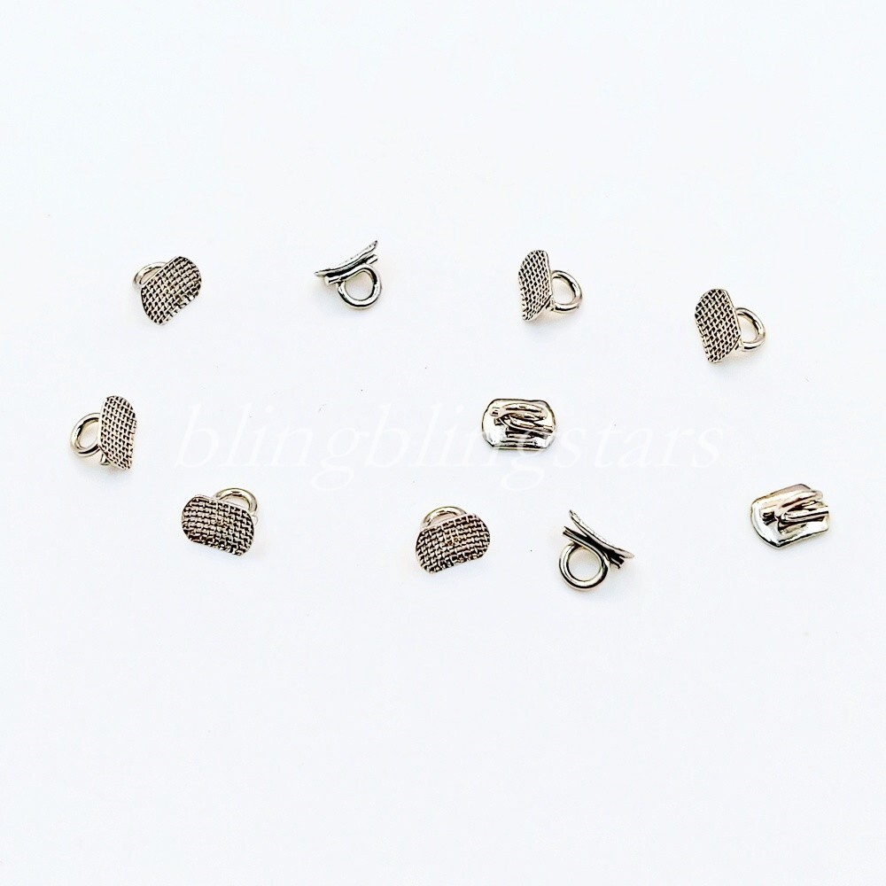 10pcs/Pack Orthodontic Dental Direct Bond Eyelet Rectangular Base Lingual Button