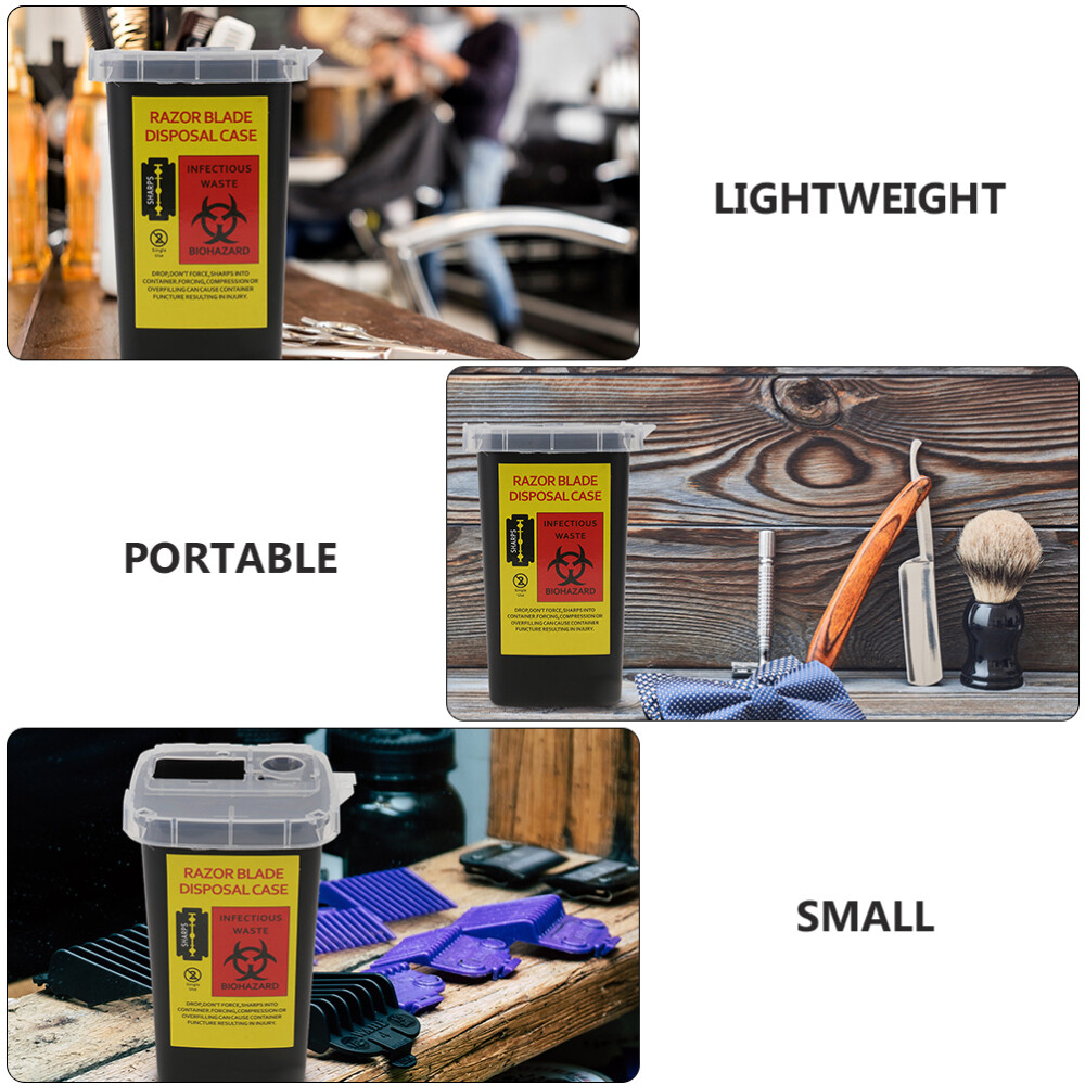 2 Pcs Razor Storage Bank Disposal Container Blade Box Durable Tool