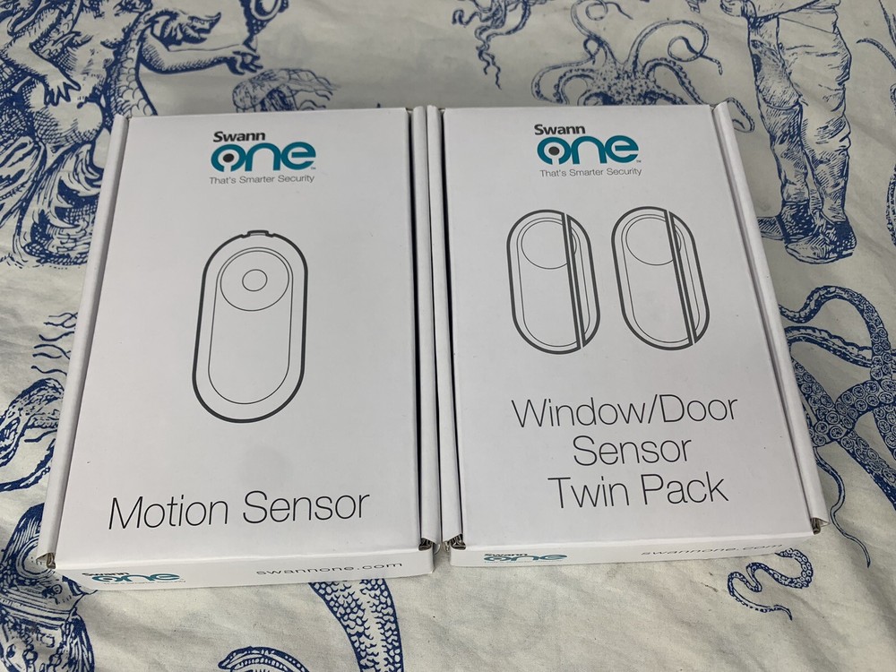 Swann One Motion Sensor And Window Door Sensor Lot, New (D2)