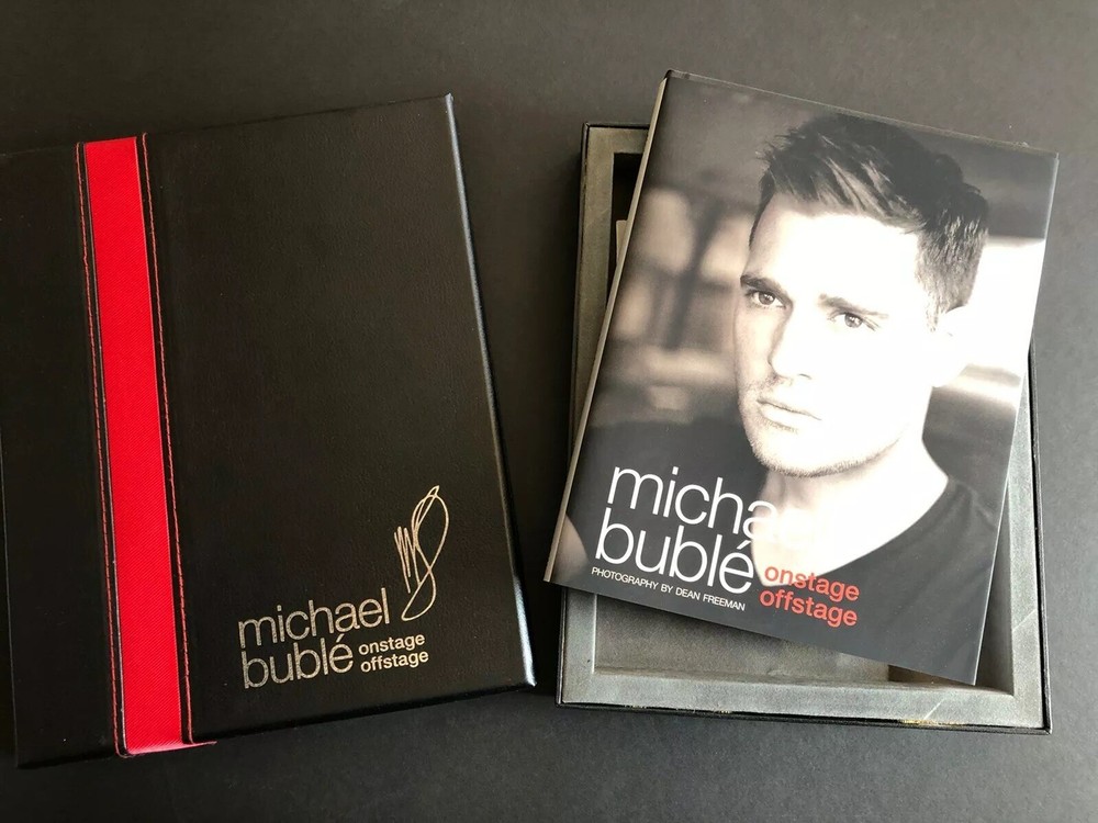 Signed Michael Buble Book Onstage Offstage Autographed