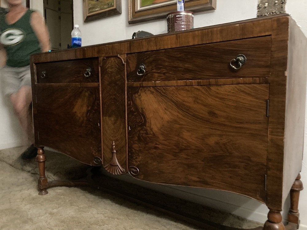 Antique Sideboard Buffet Storage Cabinet