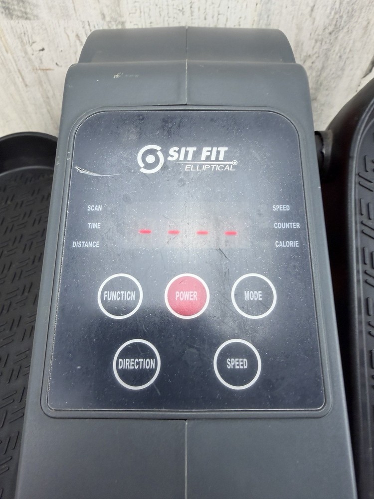Sit Fit Compact Motorized Elliptical Pre-Owned Tested/Works w/Power Cable Good!