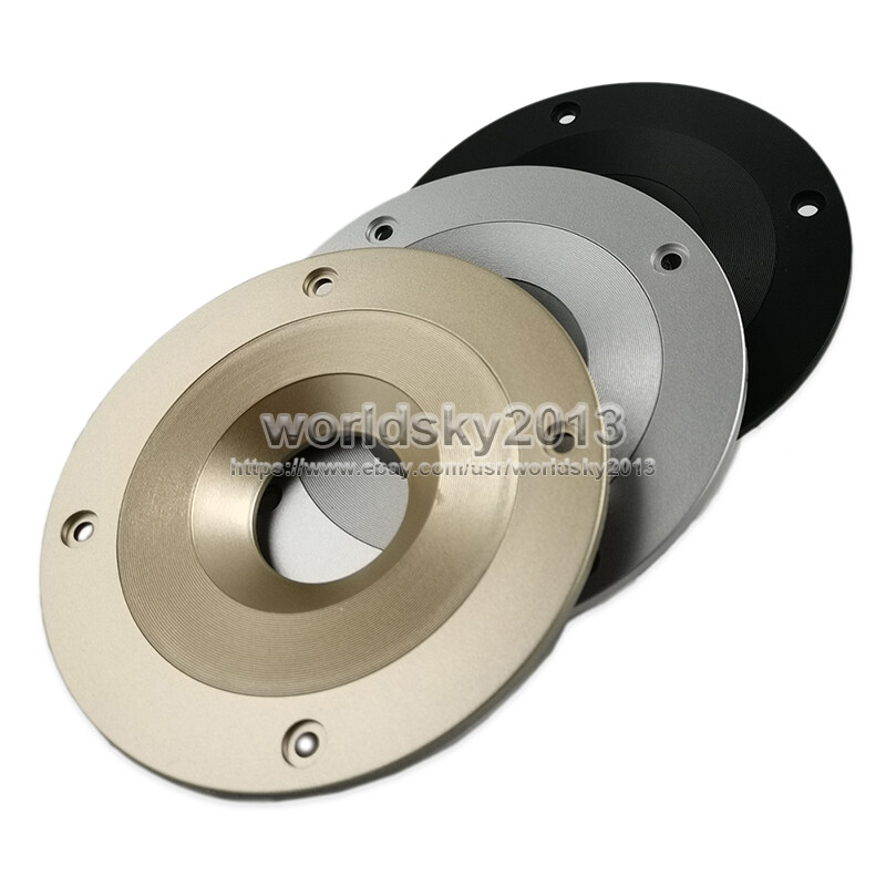 2pcs OD105mm 25-Core Tweeter Cover Panel Decorative Circle Speaker Fixed Plate