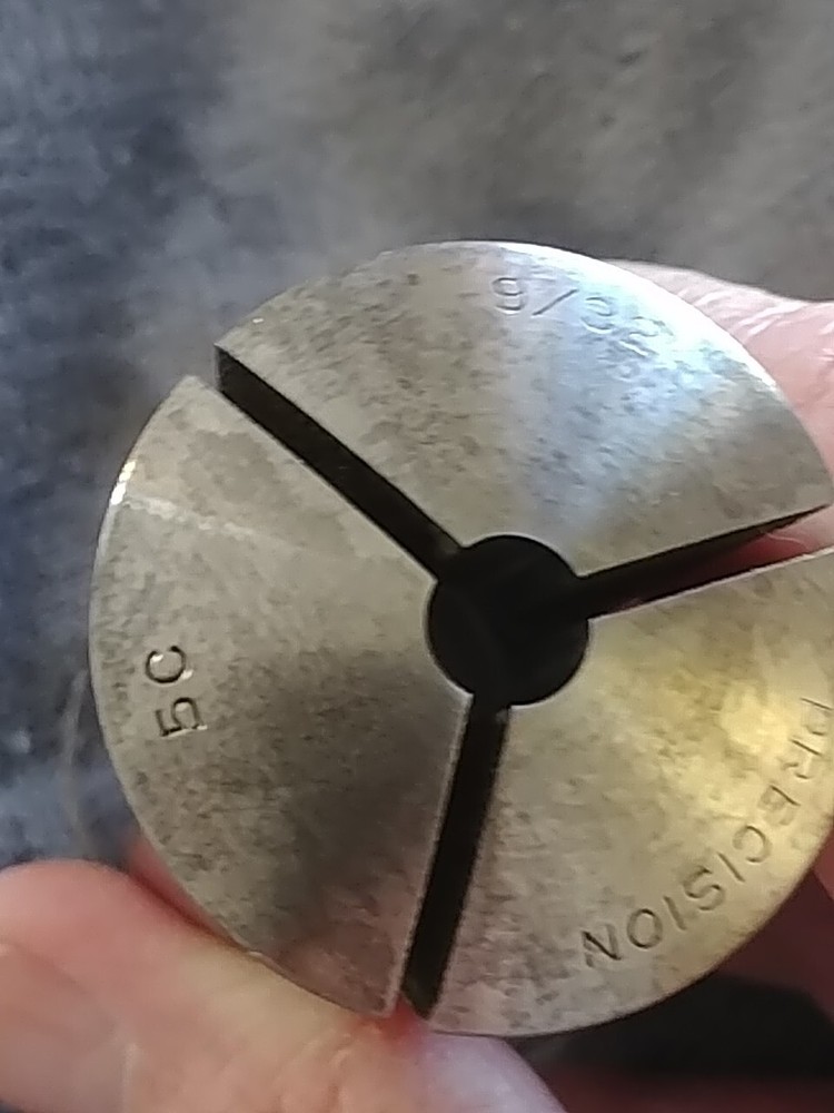 9/32" 5C Round Collet External Threads Only, Precision brand