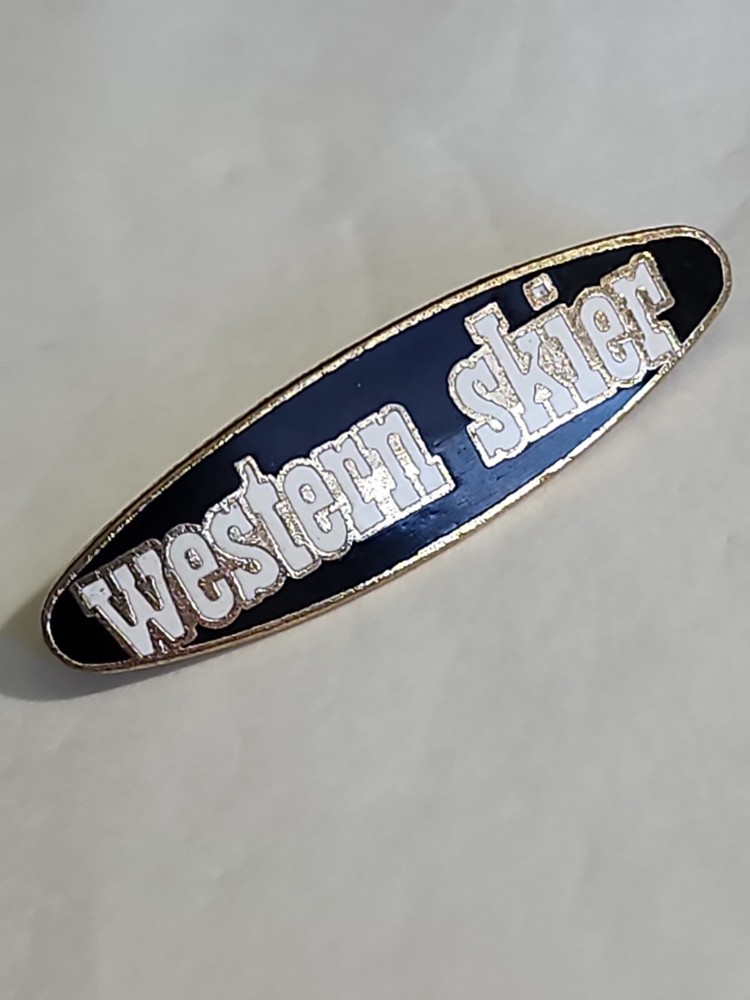 Western Skier Lapel Hat Jacket Pin