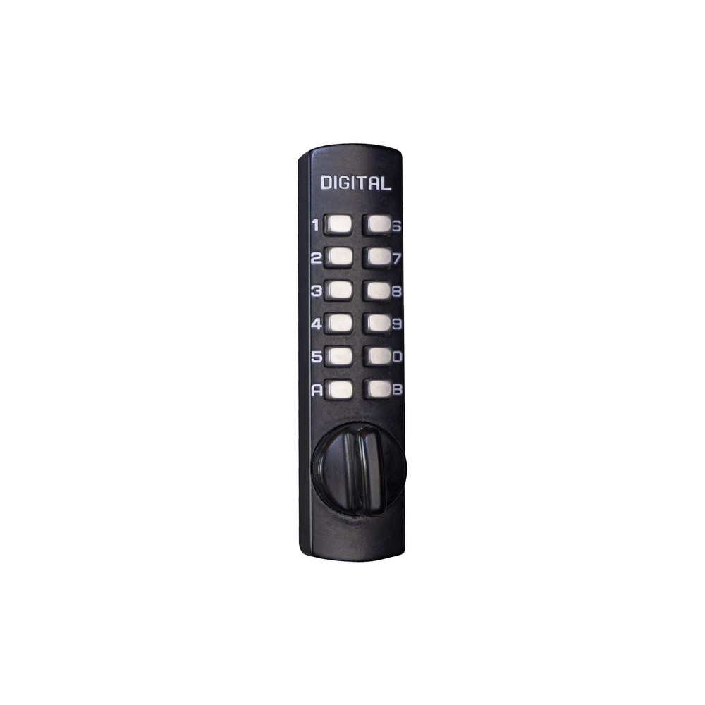 C150JB Surface Mount Hook Bolt Jet Black